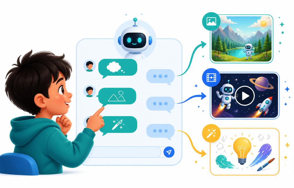 Child learning to write better AI prompts